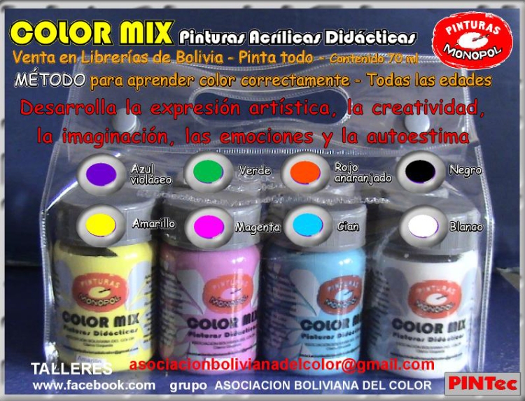 Color Mix Pinturas Acrilicas Latex Didacticas - Bolivia